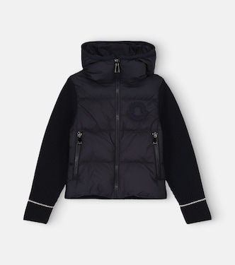 Knit-sleeve down jacket | Moncler Enfant