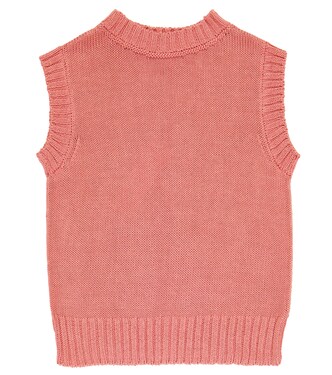 Typha cotton sweater vest | Caramel
