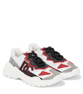 Daymaster suede-paneled sneakers | Dolce&Gabbana Kids