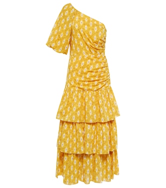 Robe longue Virginia en coton et soie | Veronica Beard