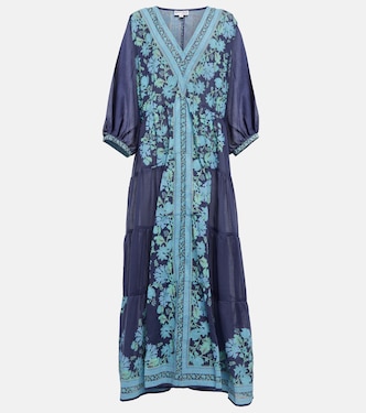 Bedrucktes Maxikleid aus Baumwolle | Juliet Dunn