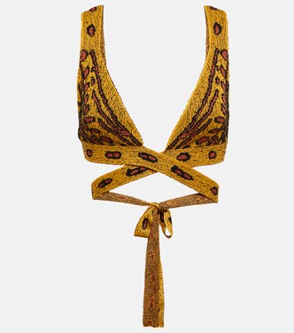 Cropped-Top Davion aus Jacquard-Strick | Altuzarra