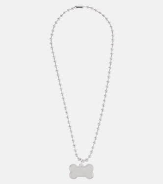Logo stainless steel dog necklace | Balenciaga