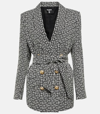 Double-breasted monogram jacket | Balmain