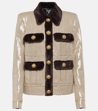 Jacke mit Pailletten  | Balmain
