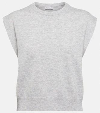 Knitted cashmere vest | Brunello Cucinelli