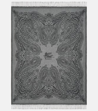 Paisley wool and cashmere blanket  | Etro