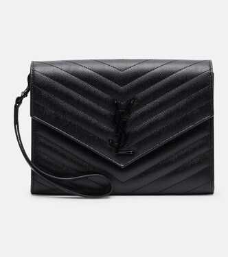 Cassandre matelassé leather clutch | Saint Laurent