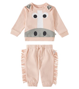 Baby cotton sweatshirt and sweatpants set | Stella McCartney Kids