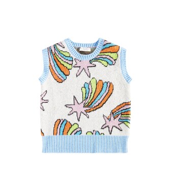 Intarsia sweater vest | Stella McCartney Kids