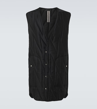 Quilted puffer vest | Rick Owens
