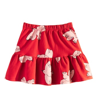 Freedom Bird tiered cotton-blend skirt | Bobo Choses