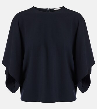 Top Tenley en crêpe de laine mélangée | Fforme