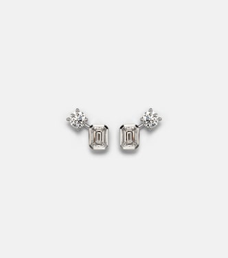 Inner Fire 18kt white gold earrings with diamonds | Bucherer Fine Jewellery