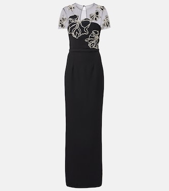 Embellished crêpe gown | Safiyaa