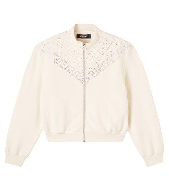 La Greca cotton fleece sweatshirt | Versace Kids