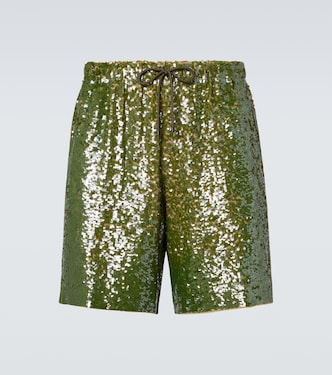 Sequined Bermuda shorts | Dries Van Noten