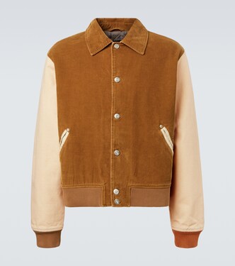 Veste teddy Homecoming en velours côtelé de coton | Wales Bonner