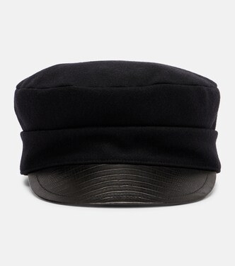 VLogo wool-blend felt newsboy cap | Valentino