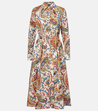 Paisley cotton wrap dress | Etro