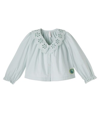 Camicia Awaken in cotone con ricamo | Zimmermann Kids