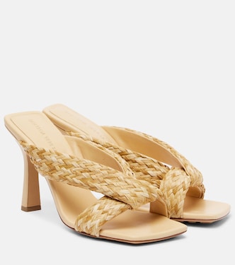 Riva braided raffia mules | Bottega Veneta