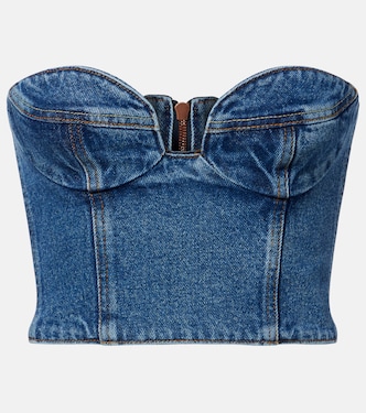 Bustier-Top aus Denim | Magda Butrym