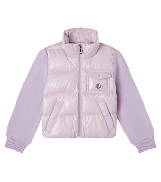Daunenjacke mit Schurwolle | Moncler Enfant