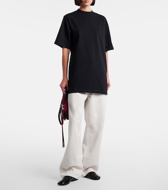 Oversized cotton jersey T-shirt in black - Phoebe Philo | Mytheresa