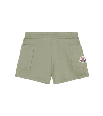 Baby logo cotton-blend shorts | Moncler Enfant