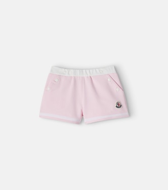 Baby cotton-blend jersey shorts | Moncler Enfant