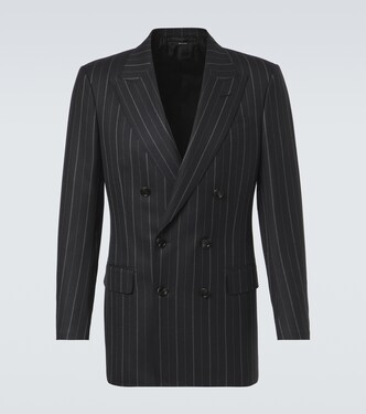Blazer rayé en laine | Tom Ford