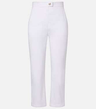 Curve cotton-blend cropped straight pants | Max Mara