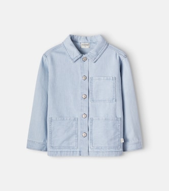 Ridge striped denim jacket | Cozmo