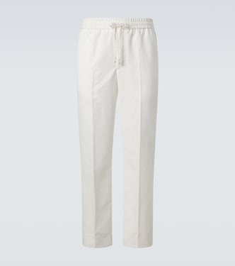 Linen and cotton straight pants | Brioni