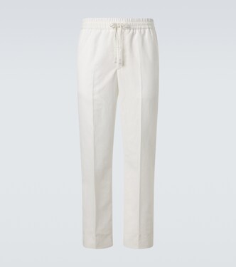 Linen and cotton straight pants | Brioni
