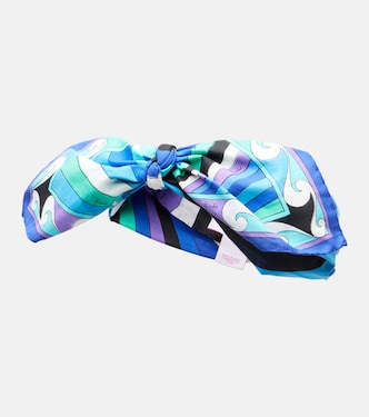 Iride bow-deatil cotton head wrap | Pucci