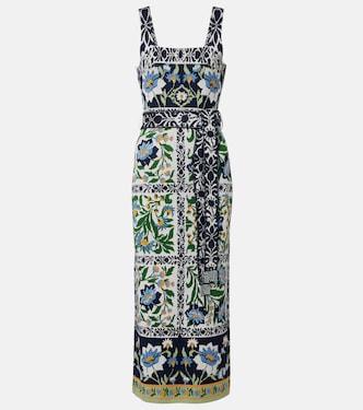 Manoela belted jacquard midi dress | Farm Rio