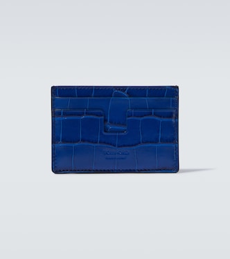 Leopard-print leather card holder | Tom Ford