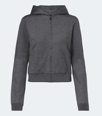 Cotton and silk zip-up hoodie | Gucci