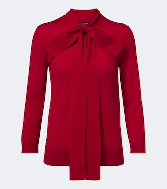Bow-detail virgin wool sweater | Dolce&Gabbana