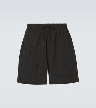 Starboard striped cotton and wool shorts | Studio Nicholson