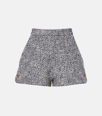 Wool-blend bouclé shorts | Versace