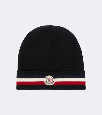 Tricolor virgin wool beanie | Moncler