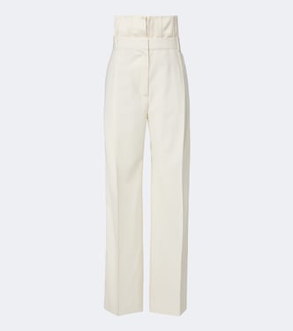 High-rise wide-leg virgin wool pants | Róhe