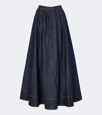 Denim maxi skirt | Jean Paul Gaultier