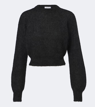 Cropped mohair and wool-blend sweater | Max Mara