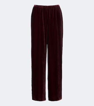 Austin velvet wide-leg pants | Asceno