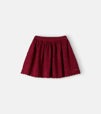 Holiday knitted cotton-blend skirt | Konges Sløjd
