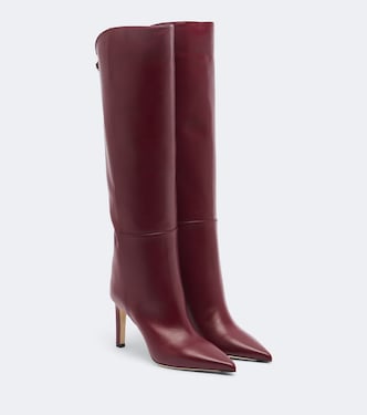 Alizze leather knee-high boots | Jimmy Choo
